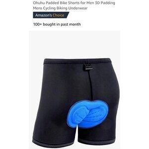 NWT‎ Ohuhu SZ XL Padded Bike Shorts for Men 3D Padding Mens Cycling Biking